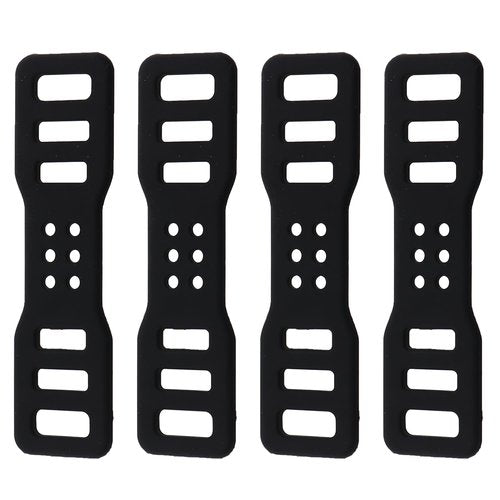 MDXing 4PCS Bicycle Silicone Strap Bicycle Headlight Tail Light Accessory Tripod Cord Leather Strap Bicycle Rubber Strap Used for Connecting Objects Hat Racks Bicycle Grip Seat Stem Valve Stem