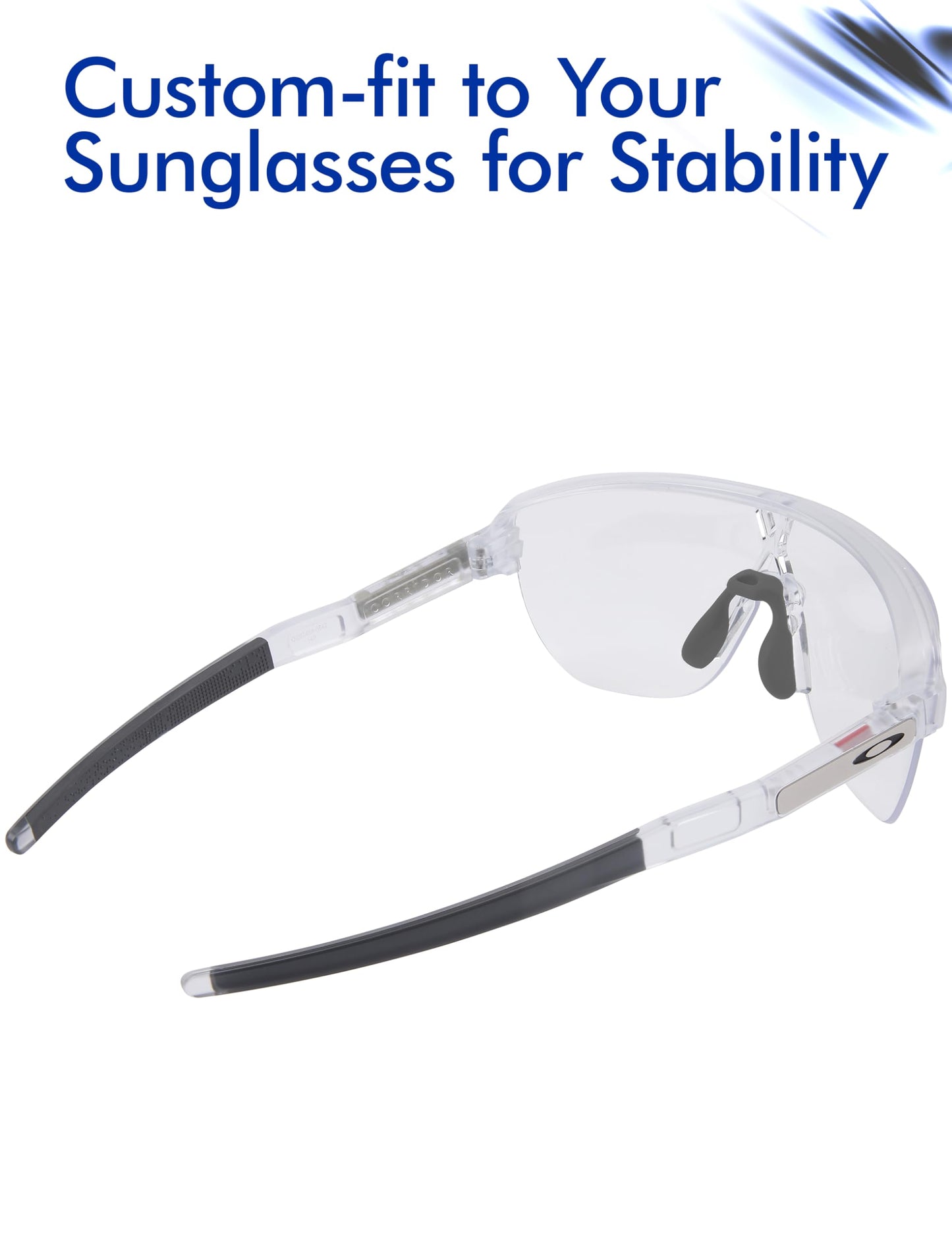 SAUCER Replacement Nose Pieces Pads for Oakley Actuator OO9250 | OO9250A Sunglasses - Standard Grey