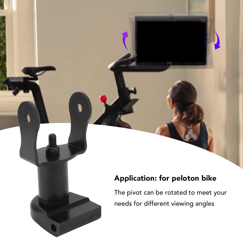 Topyond Swivel Arm for Peloton Screen, Stationary Bike Swivel Pivot Aluminum Rotatable Monitor Adjuster for Peloton Bike Screen