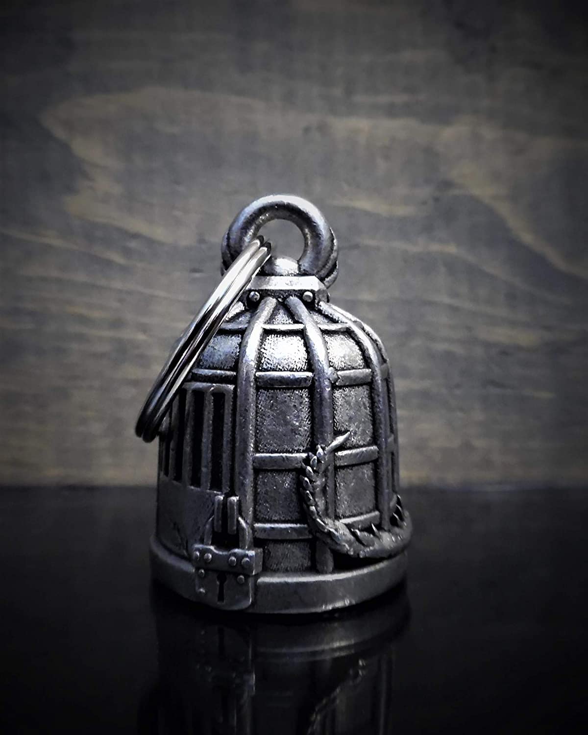 Caged Gremlin Motorcycle Ride Bell for Compatible with Harley-Davidson Kawasaki Honda Triumph Indian Suzuki