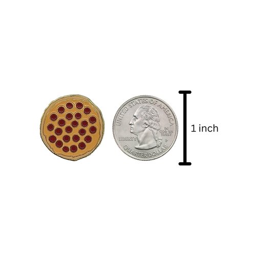 Lunar Links Golf Golf Ball Marker, Funny Golf Gifts for Men or Women, Golf Accessories for Women or Kids, Magnetic Golf Marker Tool, Unique Item for Golf Goodie Bag (Pizza)