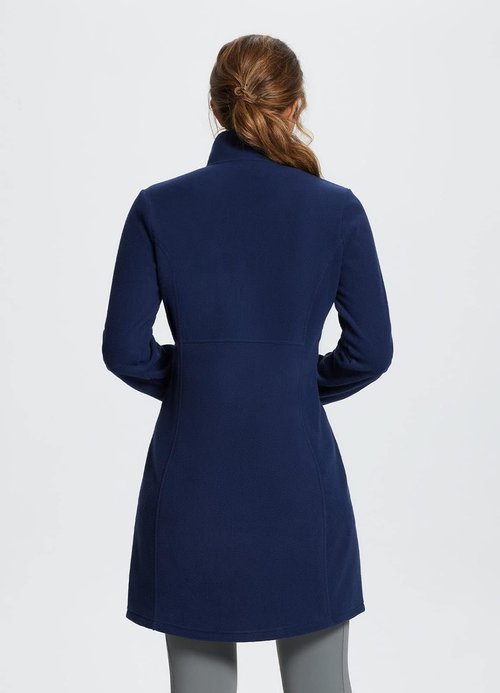 Baleaf Women's Fleece Dress - Warm Polar Quarter Zip Pullover Tunic with Pocket for Winter Travel