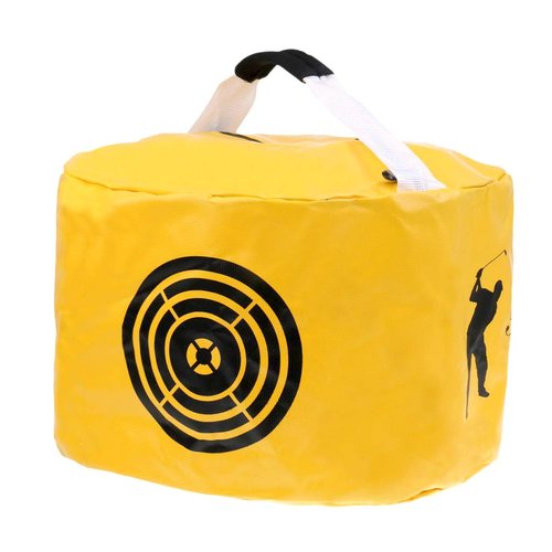 TuhooMall Hitting Bag Golf Impact Power Smash Bag Swing Training Aids Waterproof Durable (Yellow)