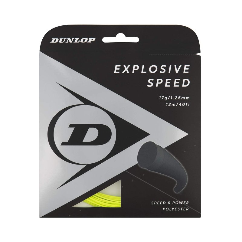 Dunlop Sports Explosive Speed Tennis String, Yellow, 17g, 1 Set