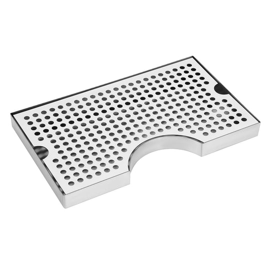 Beer Drip Tray, Beer Tap Drip Tray, Beer Keg Drip Tray, Easy to Clean Highly Polished Surface Drip Tray, Beer Tap Drip Tray with Non Slip Rubber pad 11.96 x 7.05 x 1.02 inches