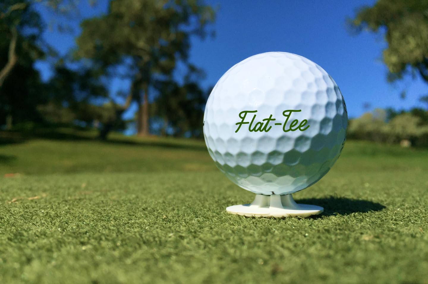 Flat-Tee Golf Tee (1/4" & 3/16" (4.76mm & 6.35mm), Red/White/Blue)