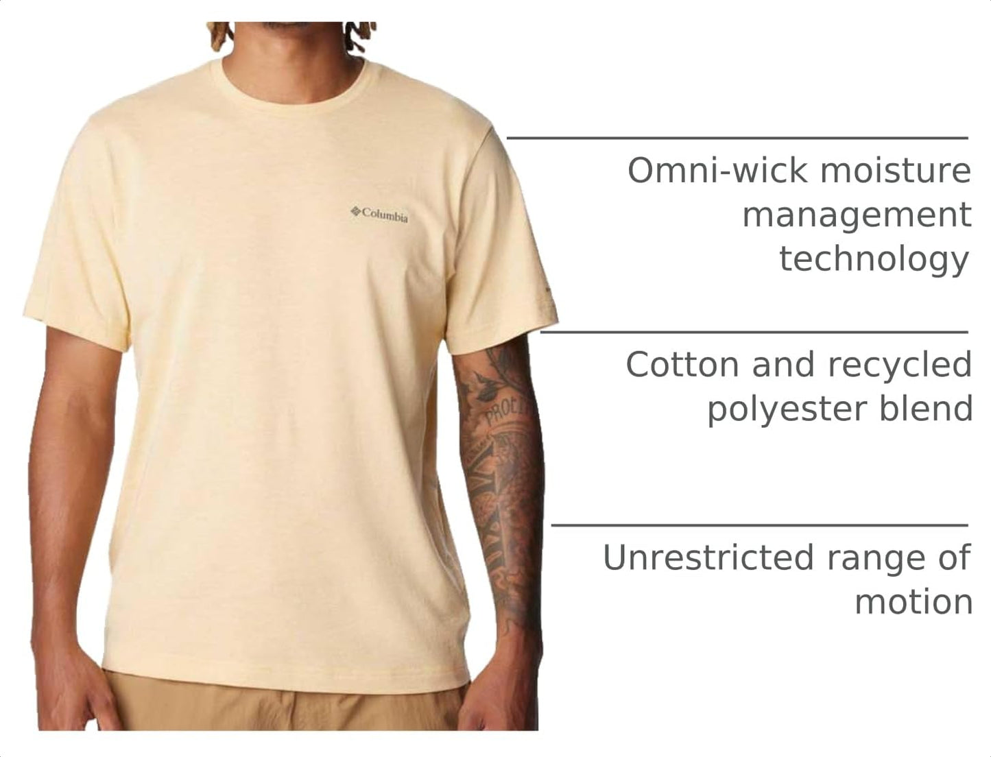Columbia Men's Thistletown Hills Short Sleeve, Light Camel Heather, 2X