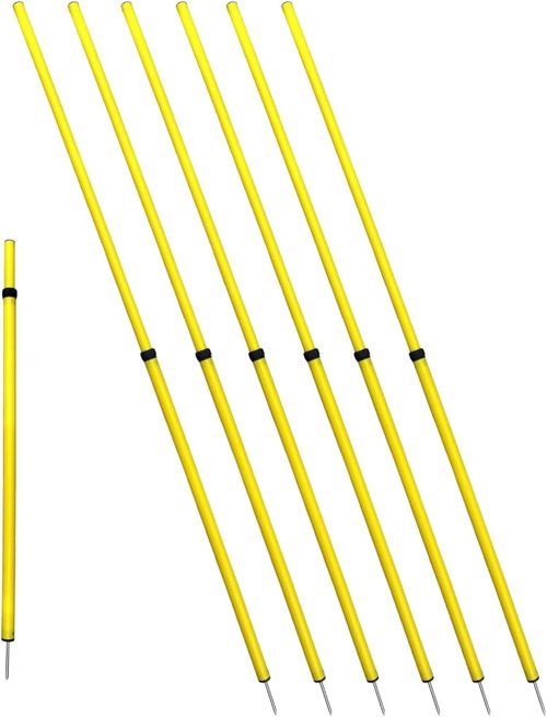 BlueDot Trading Soccer Agility Poles - Telescopic & Collapsible Options | Speed Training Sets (4, 6, 8 Pieces)