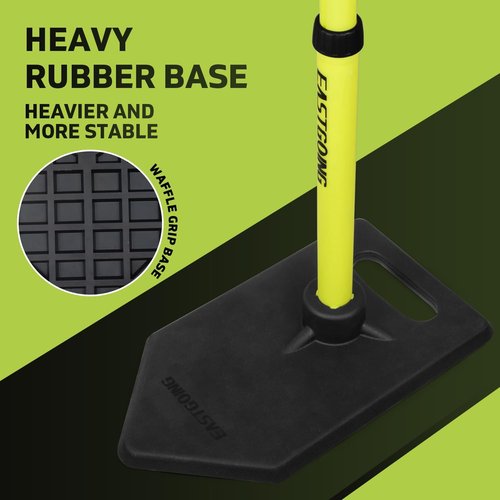 Eastgoing Baseball Tee - Adjustable 19"-32" Height Telescopic Molded Rubber Batting Tee for Kids