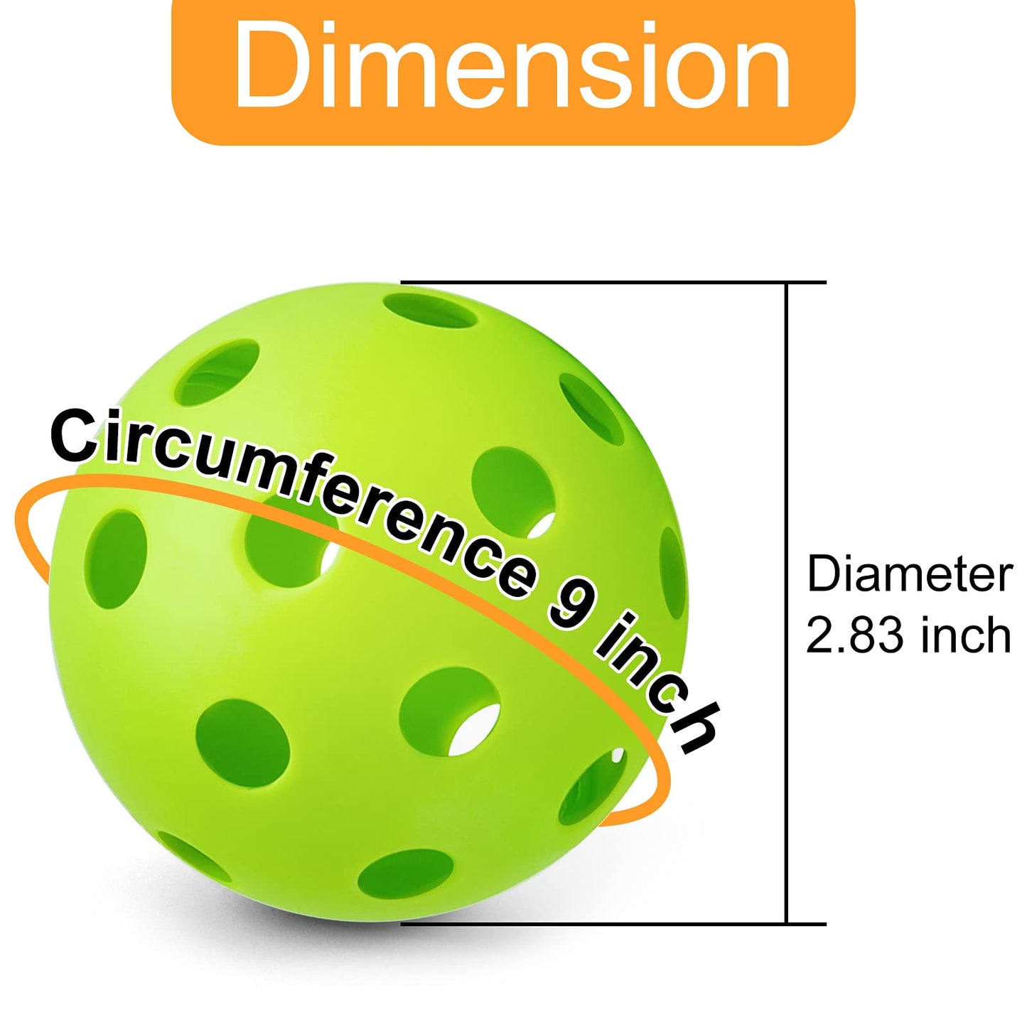 Coopay 12 Pack Baseball Practice Balls Plastic Training Balls Lightweight Hollow Softballs with a Drawstring Bag for Hitting, Baseball Training Indoor Outdoor Use (Green)