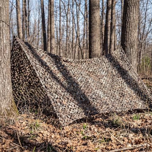 Sitong Tree Camouflage Netting 1.5x1m (4.9x3.2ft) Bulk Roll – 3D Leaf, Sunshade for Hunting