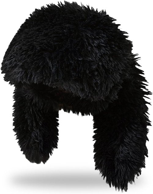 Bunny Ears Hat Fuffy Bunny Hat Cute Y2K Furry Rabbit Beanies for Indoor Outdoor Festival Party Black