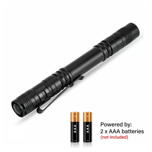 XINFEIBEI Blue Light Penlight Flashlight, Single Mode Blue Light LED Torch for Night Hiking, Hunting and Observing, 5-Pack