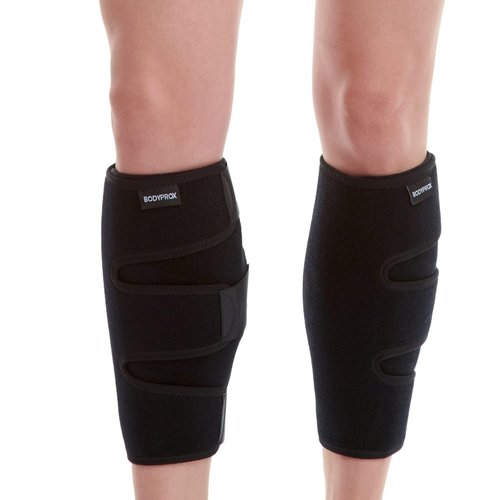 Bodyprox Calf Support Brace - Adjustable Compression Shin Splint Wrap | 2 Pack for Enhanced Comfort