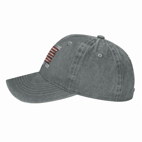 FLALORI Unisex-Adults Gray-8 Graphic Baseball Cap - Don't Let Old Man In - One Size - Adjustable - Spring/Summer/Fall/Winter - Indoor/Outdoor - Baseball/Fishing/Hiking