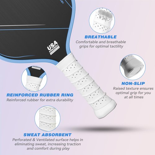 JUCIAO Pickleball Paddles,Professional Thermoforming Pickleball Rackets,T700 Carbon Fiber Surface & Polymer with 16MM Honeycomb Core,USAPA Approved Pickle Ball Paddle for Beginner & Pro
