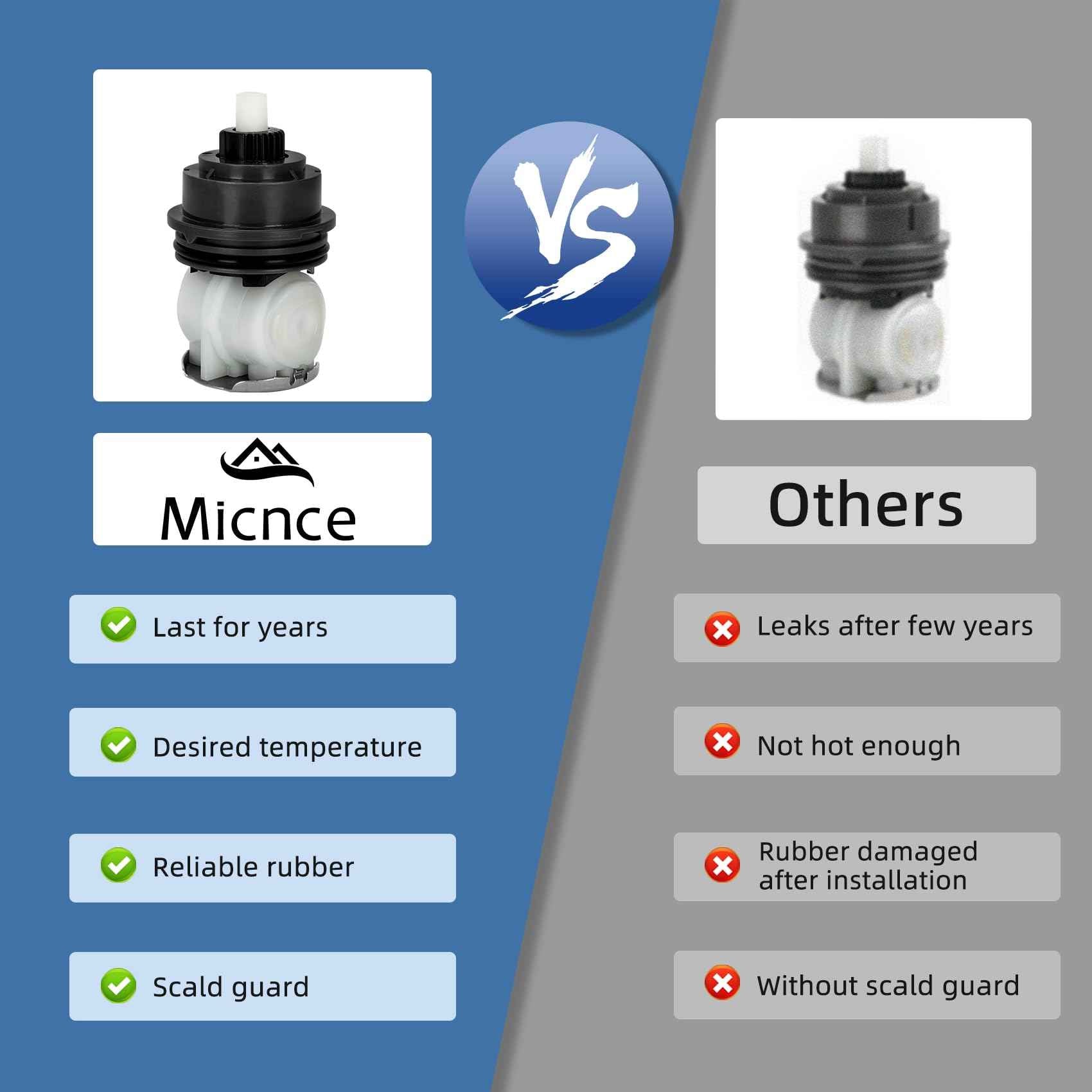 For Delta Shower Cartridge - Delta Faucet RP46463 for Delta Monitor 17 Series (2006-Present), RP46463 Delta Shower Cartridge Replacement, Fits Delta R10000 Series Valve with Seat and Adapter