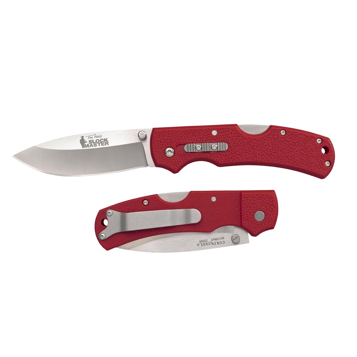 Cold Steel Double Safe Hunter Slock Master 3.5" 8Cr13MoV Drop Point Blade 4.875" GFN Handle Hunting Folding Knife w/Rocker Lock