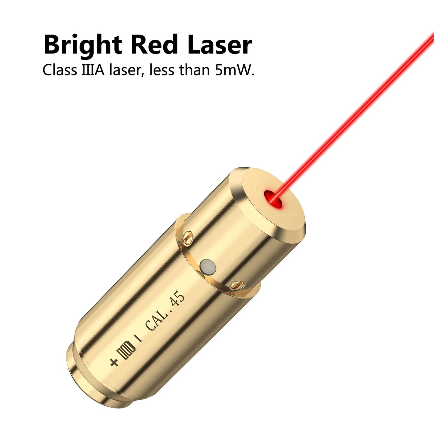 MidTen Bore Sight .45acp Red Dot Boresighter with Two Sets of Batteries