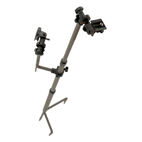 Moultrie Camera Stake for Edge Series Cameras - Universal 1/4"-20 Threaded Mount for 2 Devices - Perfect for Camera and Solar