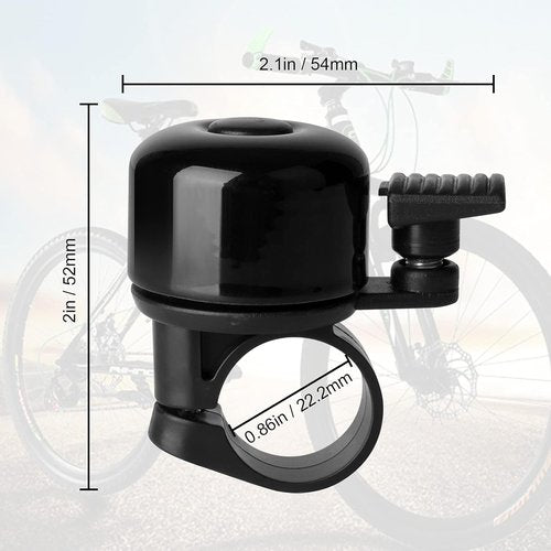 Classic Mini Bike Bell - Loud Melodious Sound | 2 Pack for Kids & Adults, Perfect for Road & Mountain Bikes