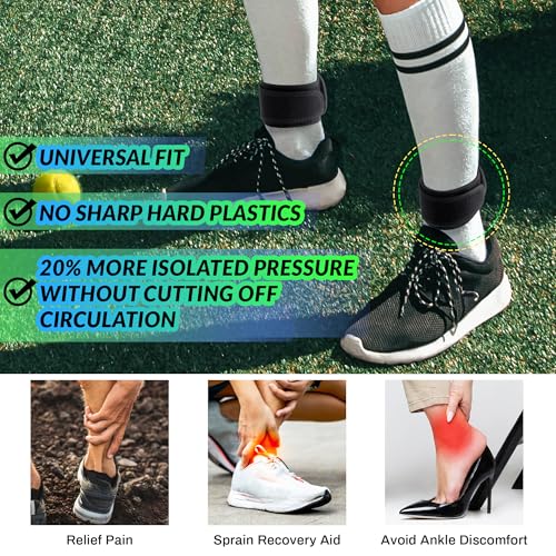 Dreyoo Magnetic Achilles Tendon Brace 2 Pack, Adjustable 5-12"