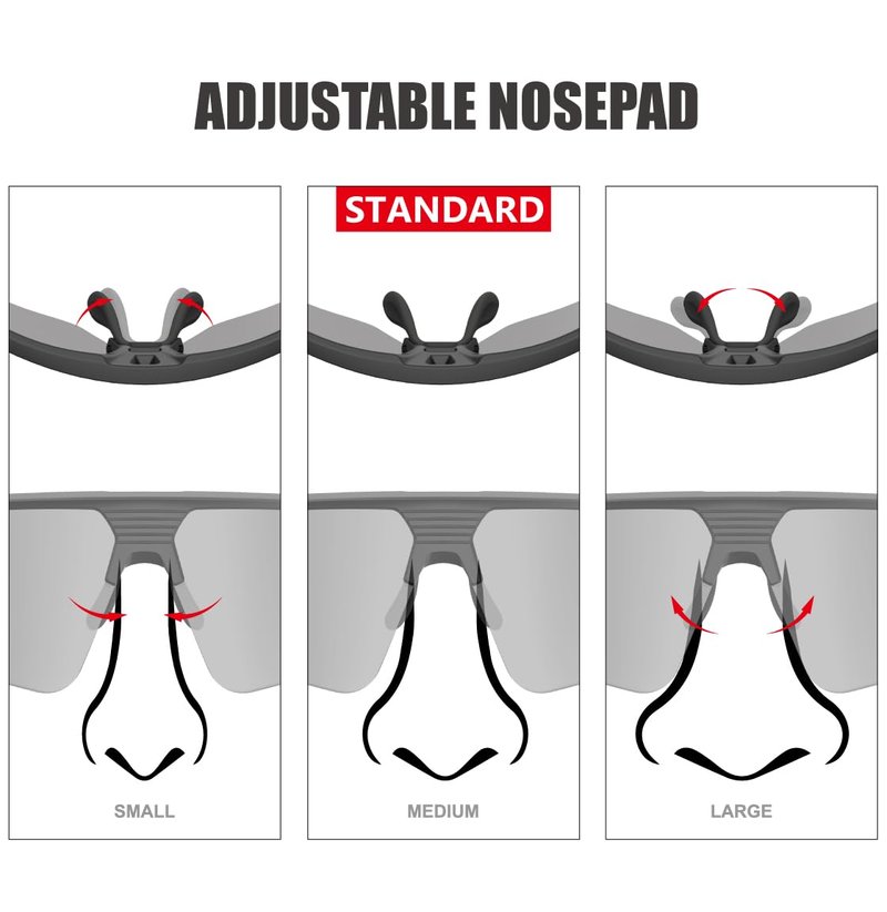 WDP100 Polarized Sports Sunglasses for Men Women UV400 TR90 Lightweight for Cycling Running Baseball Hiking with Case Strap