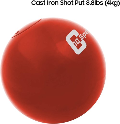 10Cent Sports Iron Shot Put - Durable Weighted Design for Training | Available in 2.7kg to 7.2kg (6lb to 16lb)
