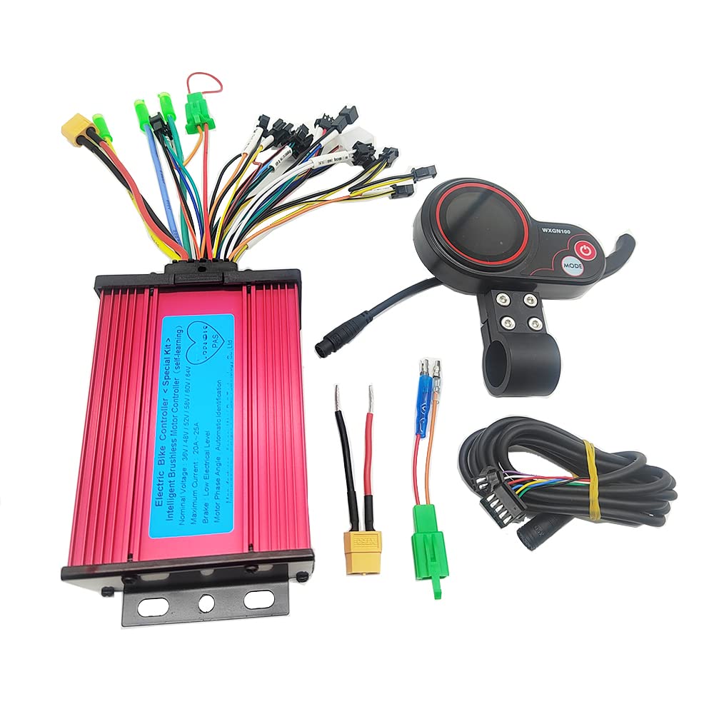 ChongXiao 36V 48V 60V 450W 500W 600W Intelligent Brushless Square Wave Controller with LCD Display for Electric Bike/Electric Scooter/Brushless Motor