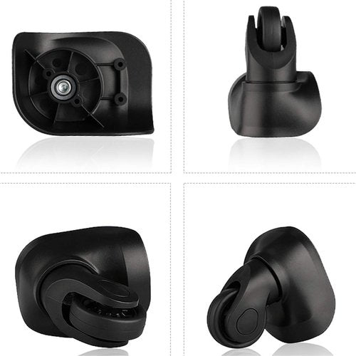 (Set of a Pair) 360 Degree Swivel LuggageMute Wheel Suitcase Replacement RepairWheels Parts Spinner (DiLong W160#)