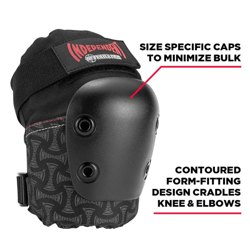 187 Killer Pads Skateboarding Knee Pads, Elbow Pads, and Wrist Guards, Six Pack Pad Set, Independent, Junior