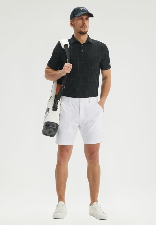 M MAELREG Men's Golf Shirts - Lightweight Short Sleeve Polo with Moisture Wicking & UPF 30+ Protection