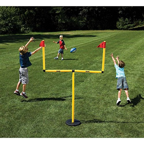 Youth Football Goal Post Set with Mini Football - Adjustable 4'-6'