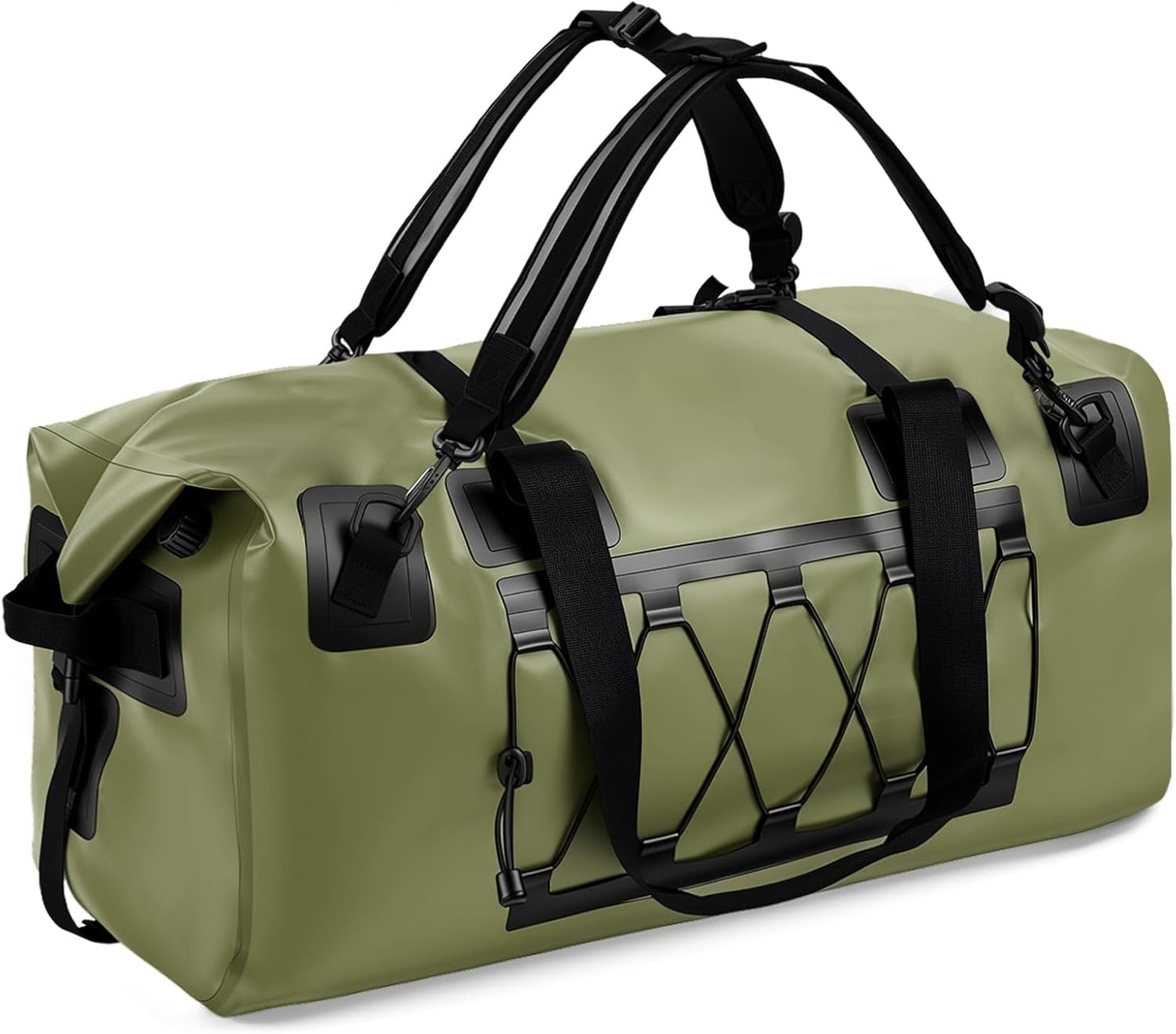 Skiennix Waterproof Duffel Bag - 70L Heavy-Duty Dry Backpack for Kayaking, Rafting & Camping