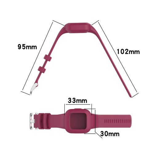Compatible for Garmin Vivofit jr 3 / Garmin Fit jr 3 Bands, Colorful Soft Silicone Replacement Sport Wristband(5.1"-7.5" wrist, 12 Colors)
