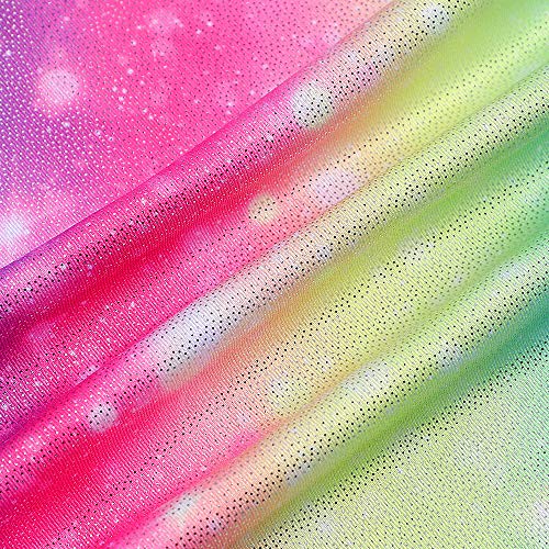 Gymnastics Leotard with Shorts for Girls 2-3T - Rainbow Unicorn