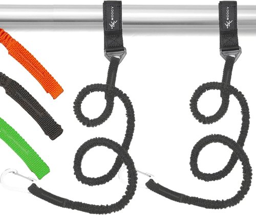 Kayak Paddle Leash | Stretchable Coiled Lanyard for Kayak Fishing Accessories