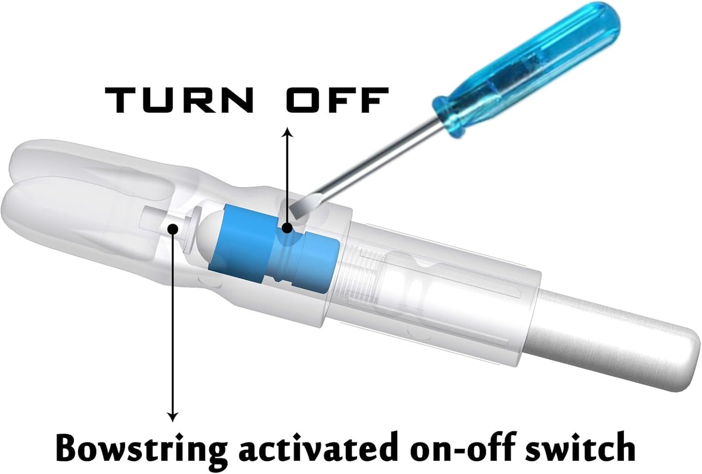 Skiennix LED Lighted Nocks for Arrows - 6PCS with Multiple Inside Diameters & Screwdriver Included