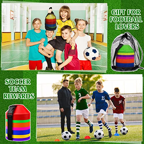 Mini Soccer Cones for Agility Drills - 5 Inch, Multicolor
