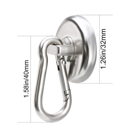 GHHJX Magnetic Clip for Golf Towel Removable Industrial Magnetic Accessories Attaches to Golf Cart, Clubs or Golf Hub 2 Packs (Towels NOT Included)