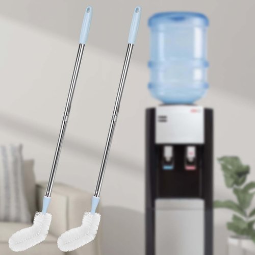 28-Inch Long Bottle Brush by [Brand Name] - 2-Pack for 3 & 5 Gallon Bottles | Bendable Nylon Bristles & Stainless Steel Handle