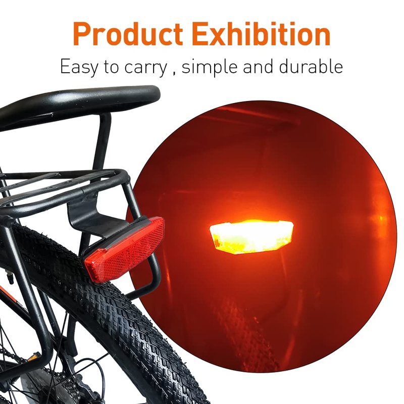 Ebike Rear Tail Light,Ebike 6V-60V LED Riding Tailight,Motorcycle Led Light Equipment Waterproof Connector for Electric Bike Accessories (Waterproof Plug)
