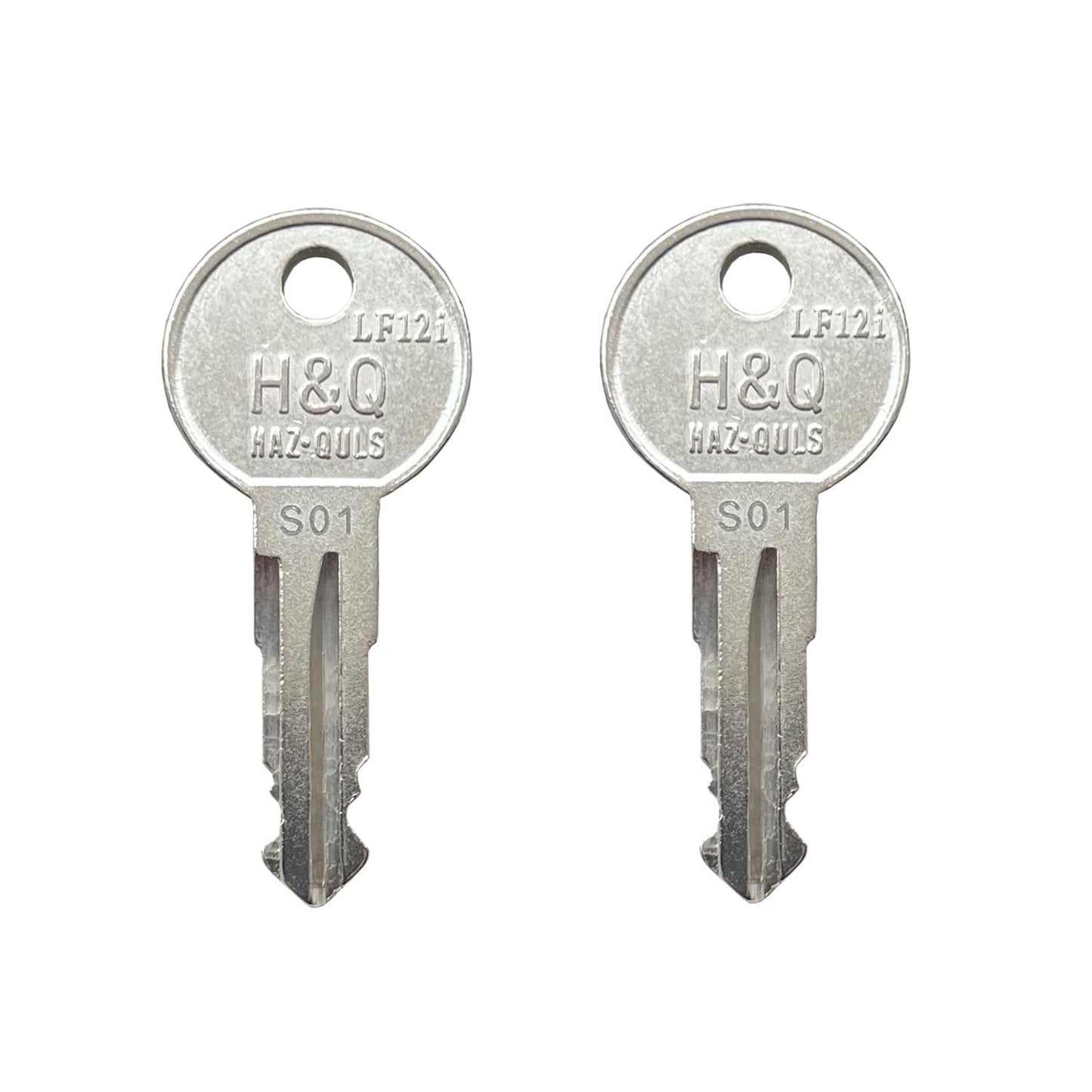 KeyPower S01~S20 Keys (2) for Ford F150 F250 F350 Boxlink Truck Cleat Lock (S02)