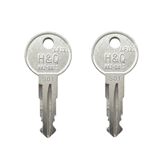 KeyPower S01~S20 Keys (2) for Ford F150 F250 F350 Boxlink Truck Cleat Lock (S02)