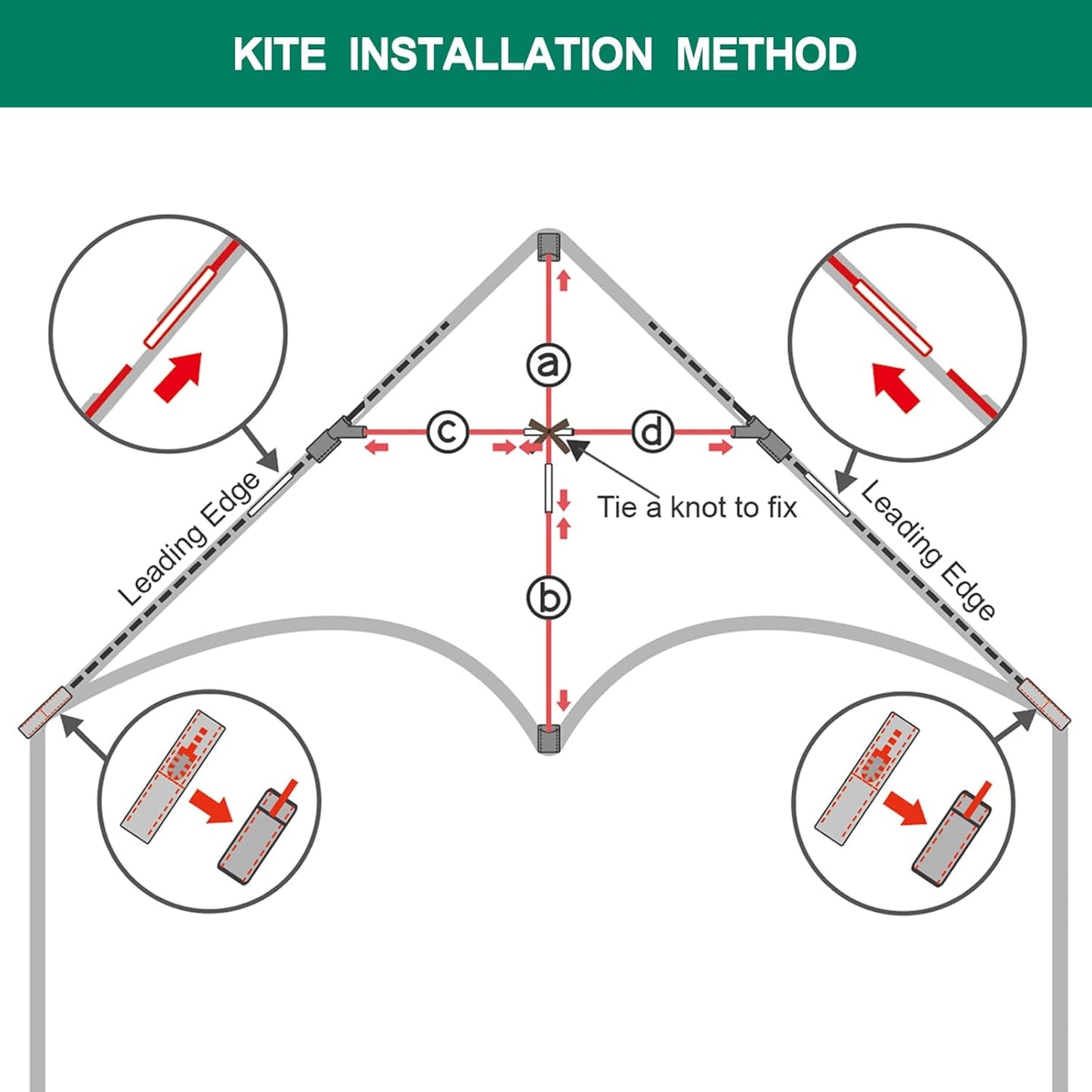Mint's Colorful Life Delta Kite - Easy-Flying Kite for Kids & Adults | 300ft String Handle Included
