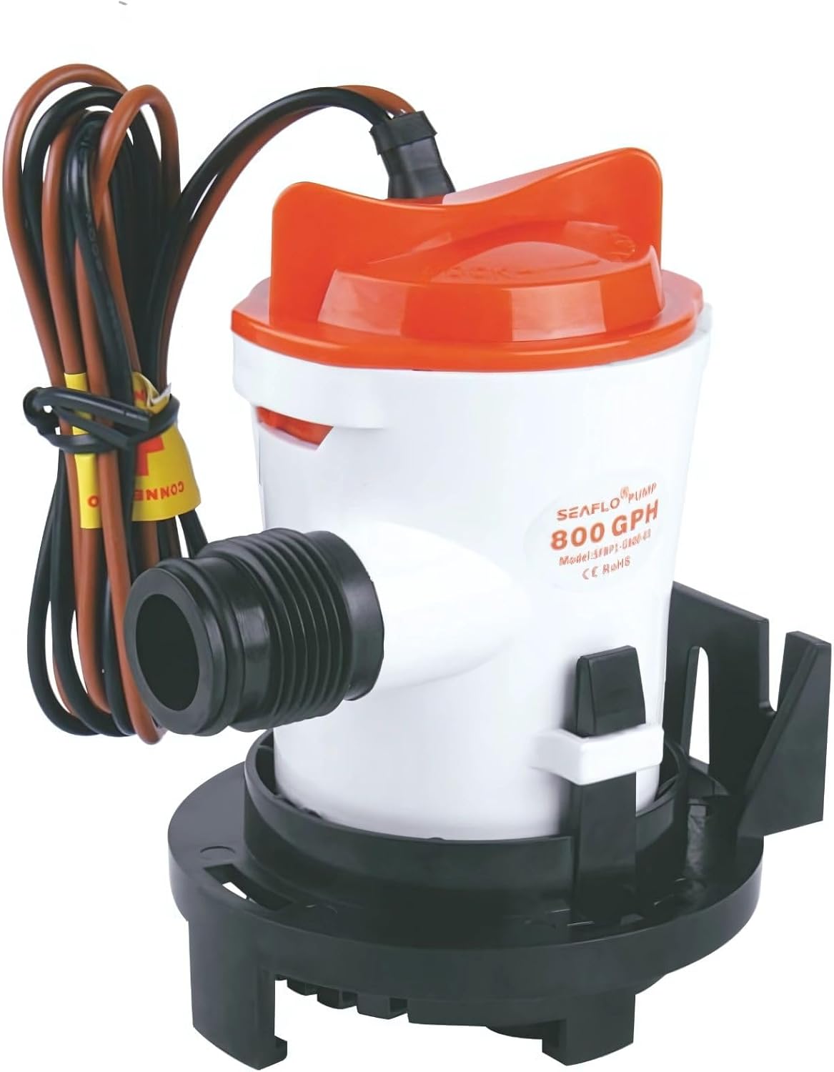 SEAFLO 800GPH Bilge Pump - 12V Side-Mounted Submersible Cartridge Pump for Efficient Water Removal