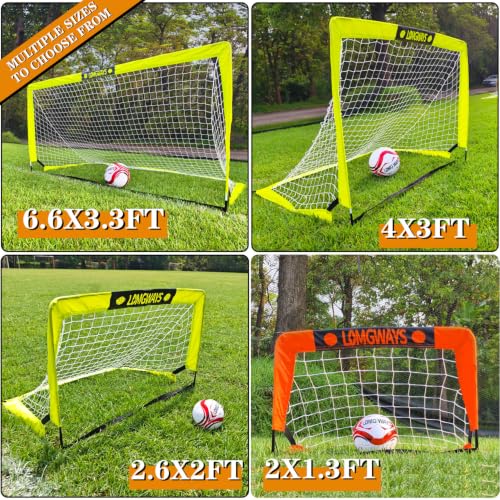Portable Soccer Goal for Kids - 36"x24" with Ball & Pump