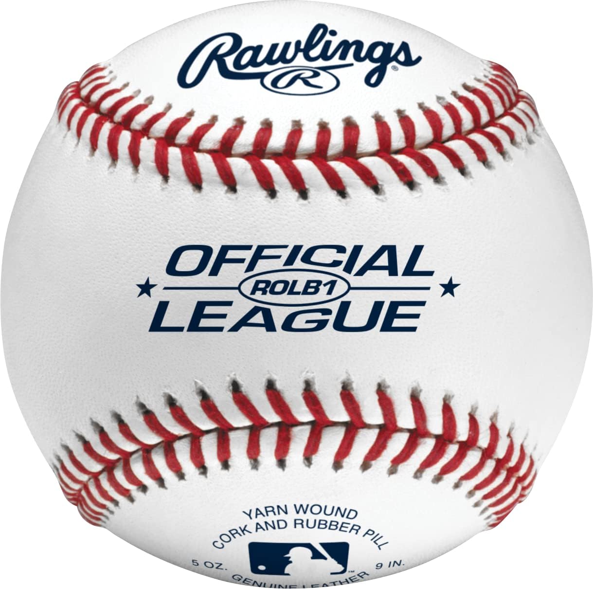 Rawlings Official League Baseballs - Competition Grade ROLB1 | Youth/14U | Game & Practice | 12 Count