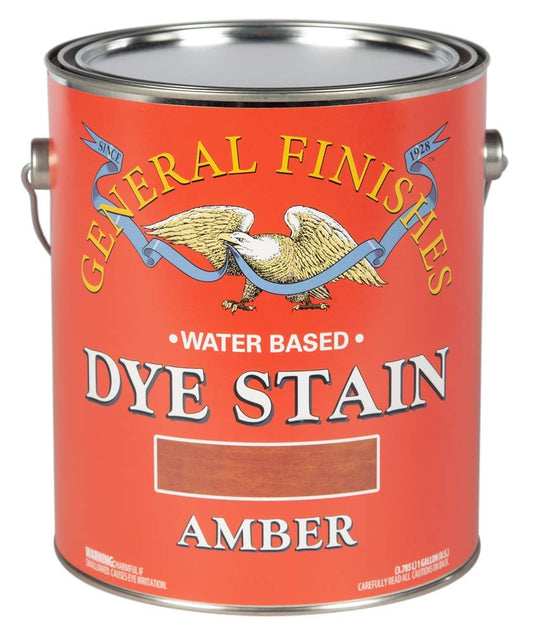 General Finishes Water Based Dye, 1 Gallon, Amber