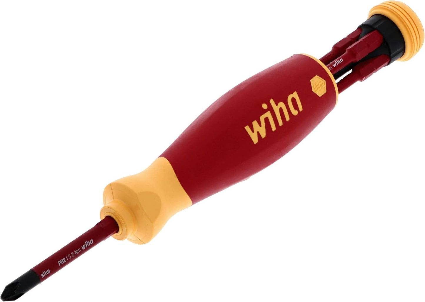 Wiha 6-Piece Insulated SlimLine PocketMax Multi-Driver Set for Safe Electrical Work